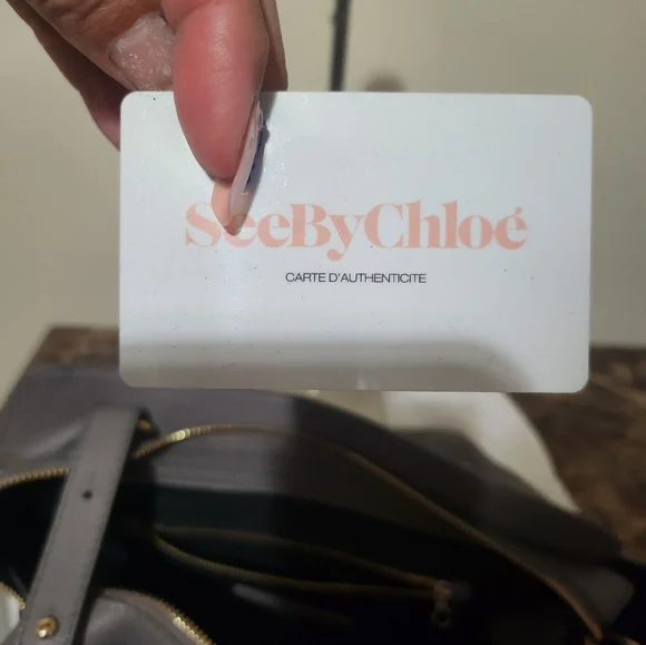 See By Chloe Paige Grey Leather 2way Shoulder Bag, Dustbag & COA EUC - Picture 6 of 15